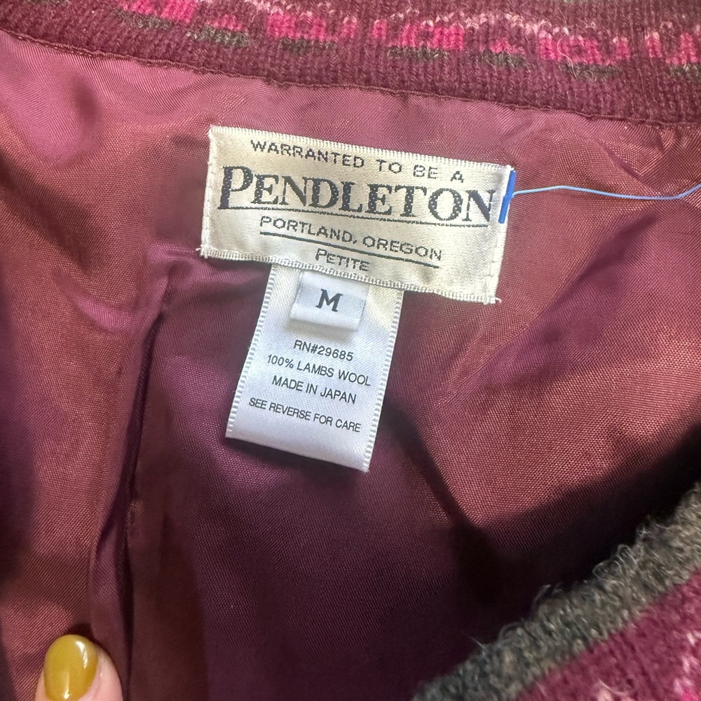 Pendleton Women's Pink and Gray Patterned Wool Ja… - image 3